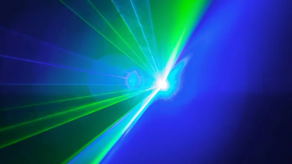 Λέιζερ Disco Φως Του Τυφλώνει Εμφάνιση Μπροστινή Όψη — Φωτογραφία Αρχείου