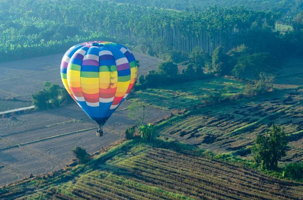 In de hete luchtballon — Stockfoto