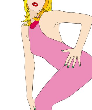 dar elbiseli seksi vücut