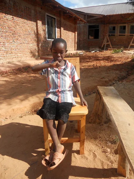 Smile for Africa 090 - Моменты повседневной жизни африканского ребенка — стоковое фото