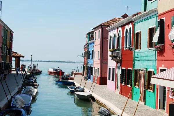 Casas de Burano - Veneza - Itália 142 — Fotografia de Stock