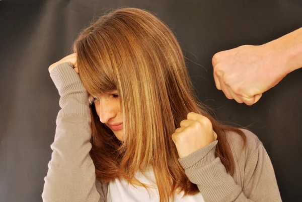 Uma mulher que sofre violência 139 — Fotografia de Stock