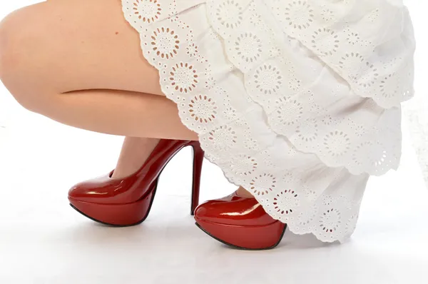 Rode schoenen 188 — Stockfoto
