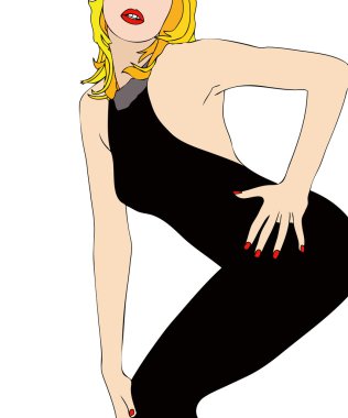 dar elbiseli seksi vücut