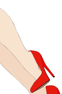 seksi bacaklar ve ayakkabı 055