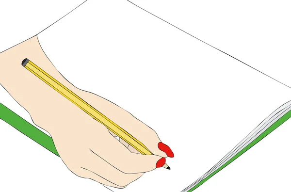 Desenho à mão que desenha — Fotografia de Stock