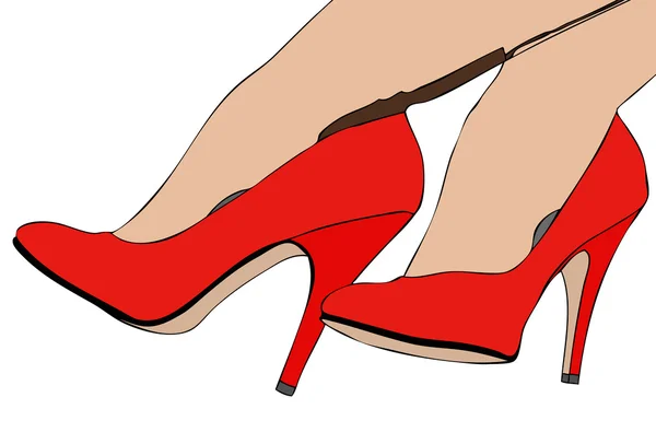 De rode schoenen — Stockfoto