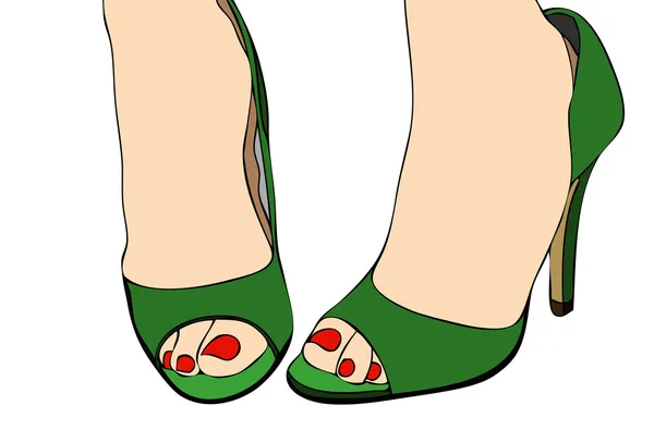 Yeşil Ayakkabı — Stok fotoğraf