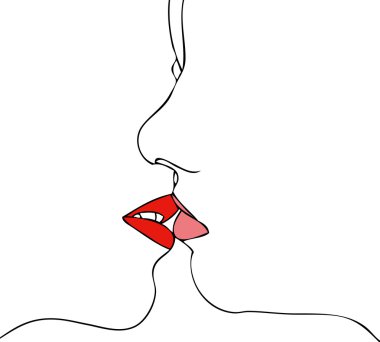 Stilize Lesbian Kiss