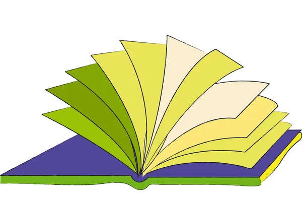 Livre (Les pages libres d'un livre ouvert ) — Image vectorielle