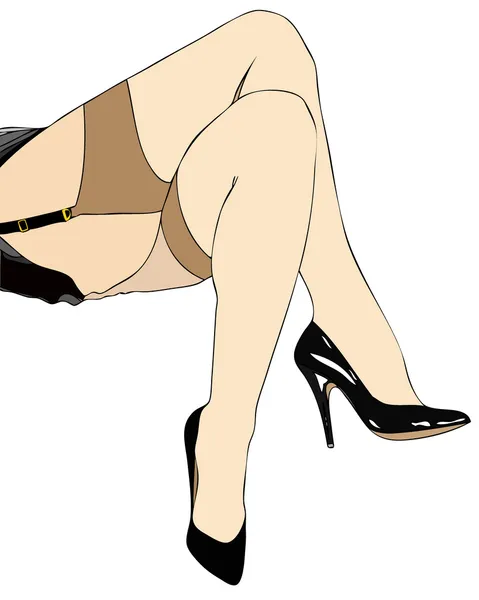 Jambes sexy — Image vectorielle