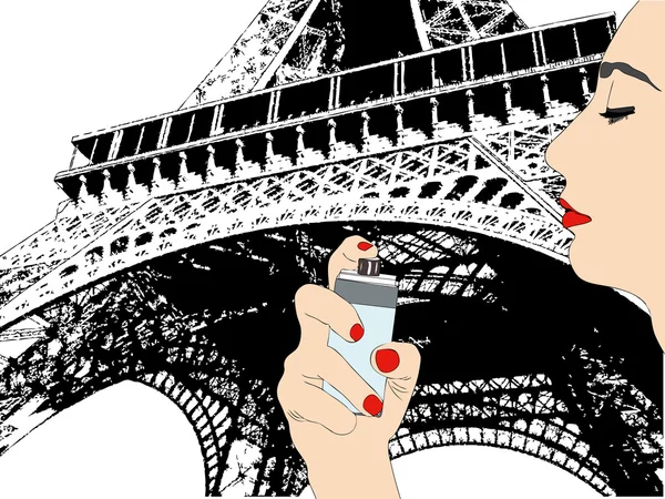 Il profumo di Parigi — Vettoriale Stock