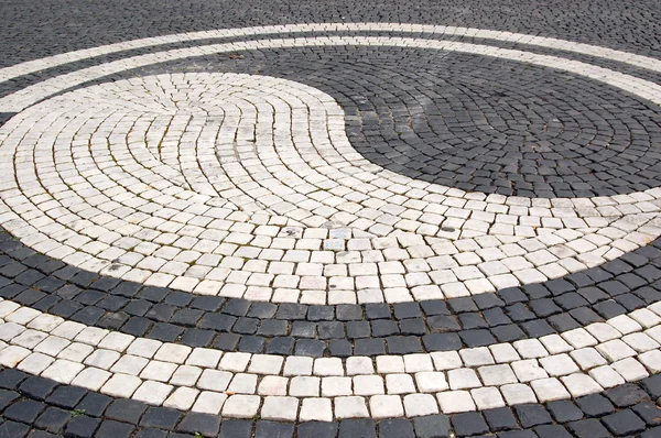 Adoquines en la Plaza de augsburg - Alemania — Stockfoto