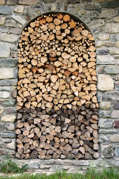 Das Holz für den Winter — Stockfoto