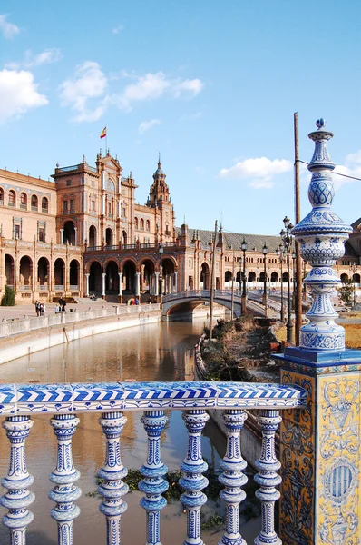 Vista desde la cubierta de la Plaza de España - Sevilla - España —  Fotos de Stock