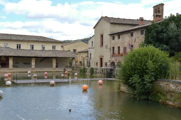 Starożytnej wioski Toskanii - bagno vignoni — Zdjęcie stockowe