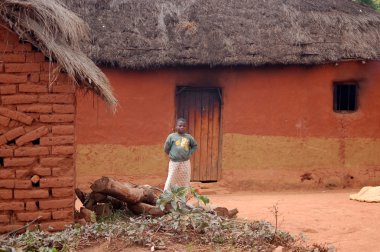 pomerini - Tanzanya - Afrika - Ağustos 2013 Köyü