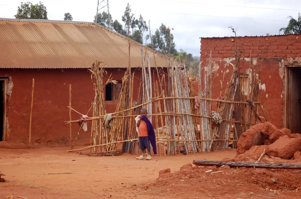 A aldeia de Pomerini - Tanzânia - África - Agosto de 2013 — Fotografia de Stock