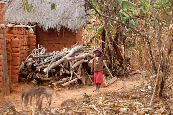 A falu Pomerini - Tanzánia - Afrika - augusztus 2013 — Stock Fotó