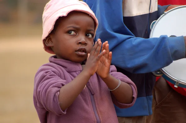 The look of Africa on the faces of children - Village Pomerini - Tanzania - August 2013 - — Stock Photo, Image