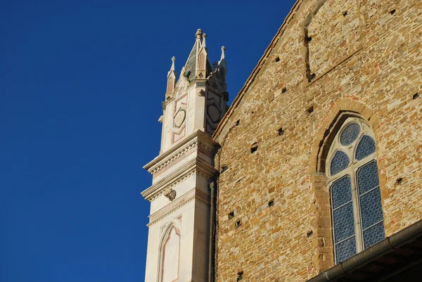 Klostret som basilikan santa croce i Florens - Italien — Stockfoto