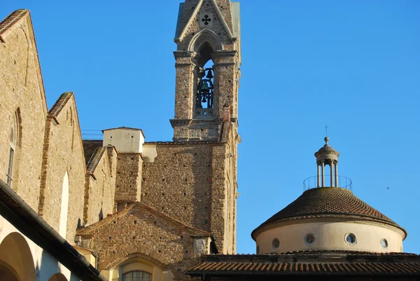 Klášterní baziliky santa croce ve Florencii - Itálie — Stock fotografie