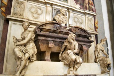 mezar michelangelo buonarroti - basilica of santa croce - Floransa - İtalya