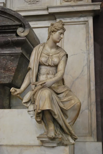 Sírja Michelangelo Buonarroti - Santa Croce-bazilika - Firenze - Olaszország — Stock Fotó