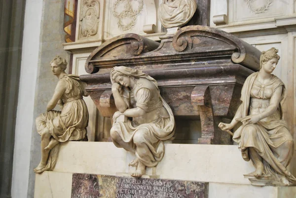 Tombeau de Michel-Ange Buonarroti - Basilique Santa Croce - Florence - Italie — Photo