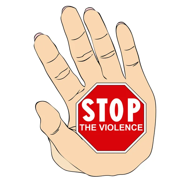 Зупинити насильство проти жінок — стокове фото