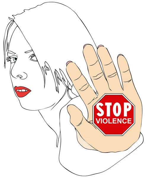 Stop erőszak — Stock Fotó