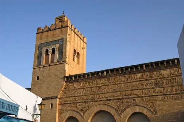 Minarety a mešity v Tunisku — Stock fotografie