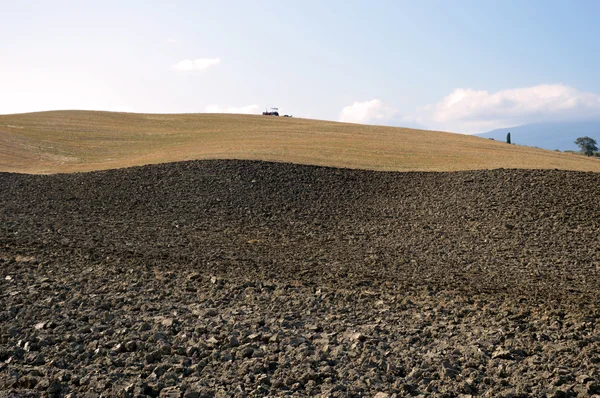 -イタリアのトスカーナ風景 - 天と地の男性 - トスカーナ — ストック写真