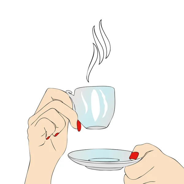 Je peux vous offrir un café ? — Image vectorielle