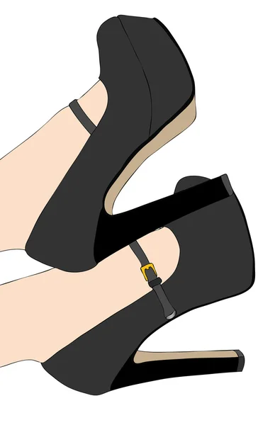 Zapatos elegantes — Vector de stock