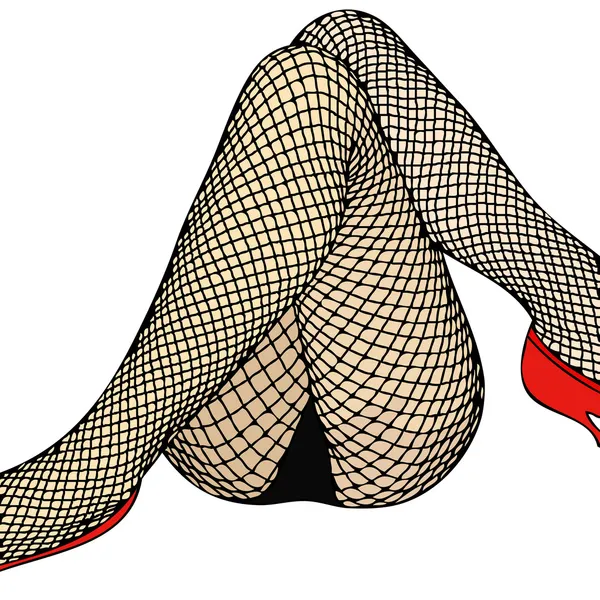 Meias Fishnet —  Vetores de Stock