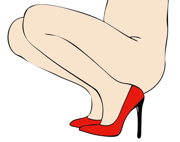 Sexy boty na podpatku — Stockový vektor