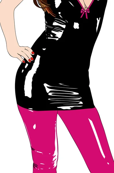 Vestido sexy — Vector de stock