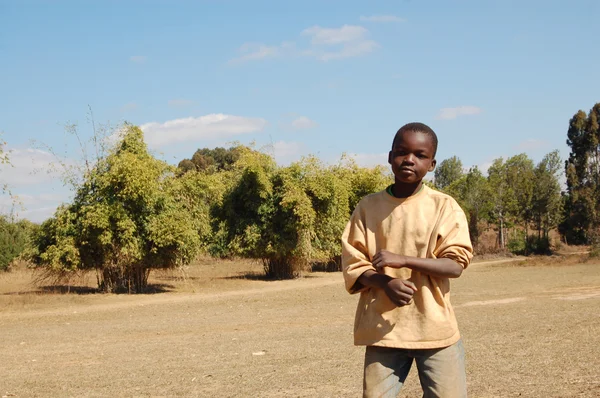 La mirada de África en los rostros de los niños - Village Pomerini — Foto de Stock