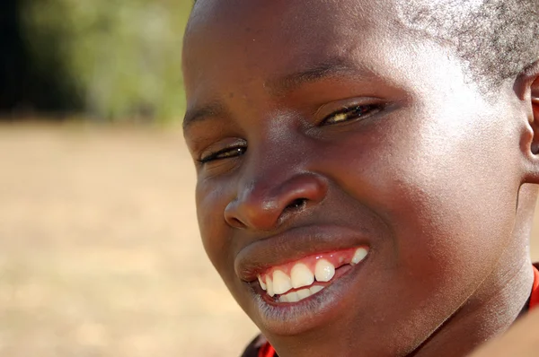 La mirada de África en los rostros de los niños - Village Pomerini — Foto de Stock