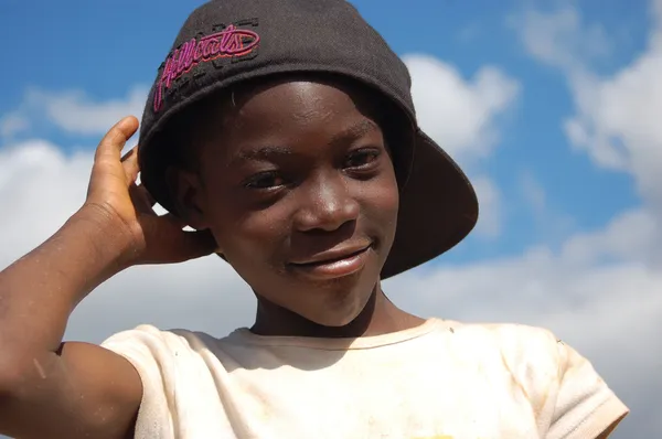 アフリカの子供 - 村 pomerini の顔の表情 — ストック写真