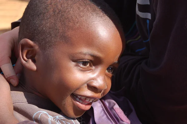 The look of Africa on the faces of children  - Village Pomerini — Stock Photo, Image