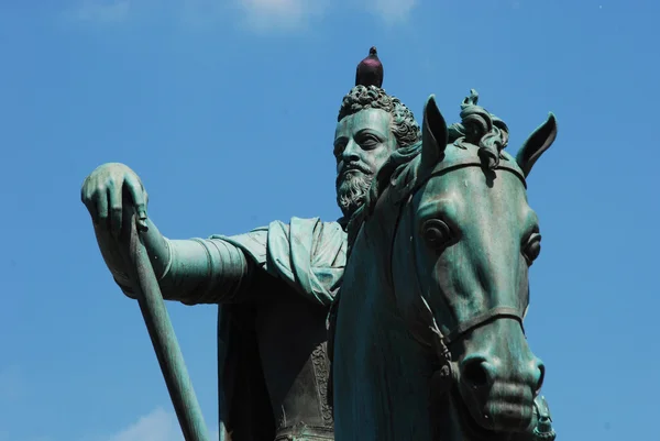 Estatua ecuestre en Florencia - Toscana - Italia 431 — Foto de Stock