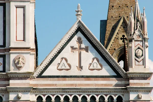 Basílica de Santa Cruz em Florença - Toscana - Itália 510 — Fotografia de Stock