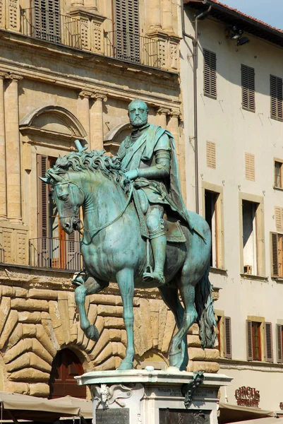 露天广场的雕像德贵族能够-托斯卡纳-意大利佛罗伦萨 546 — 图库照片