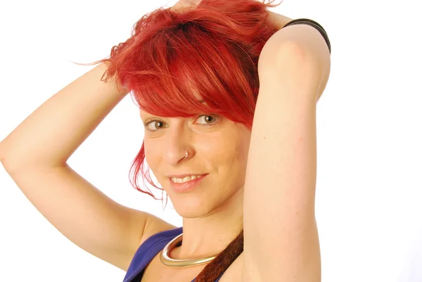 La ragazza dai capelli rossi — Foto Stock