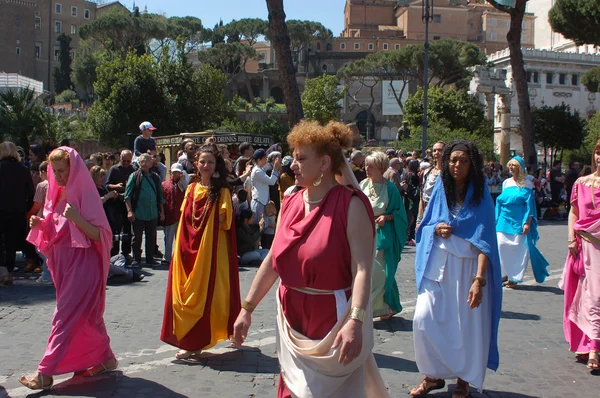 2014 年 4 月 21 日，罗马的诞生 — 图库照片