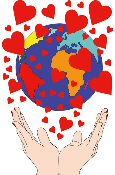 A whole world of love — Stock Photo, Image