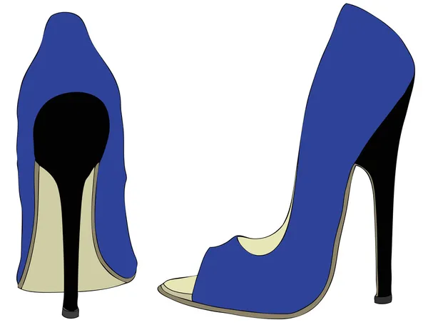 Schuhe Und Mode Ein Paar Schöne Damenschuhe Mit High Heels — Stockfoto