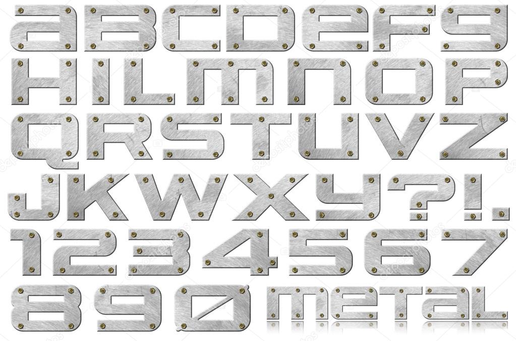 Metal Letters and Numbers